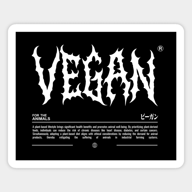 Edgy Vegan Magnet by PauEnserius